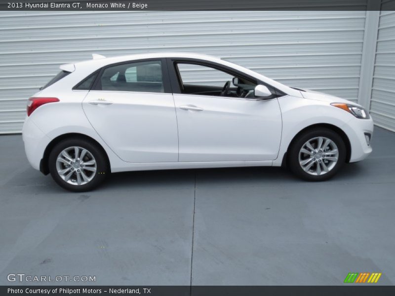 Monaco White / Beige 2013 Hyundai Elantra GT