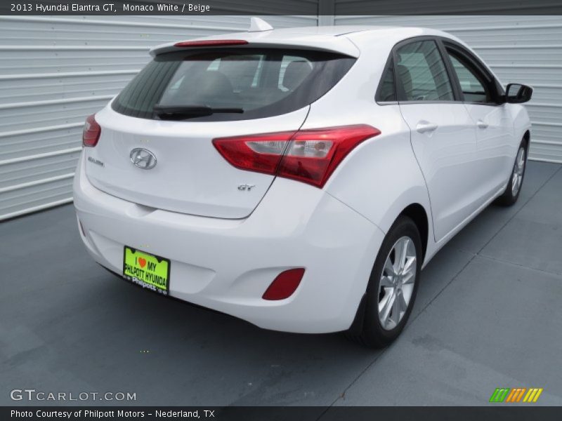 Monaco White / Beige 2013 Hyundai Elantra GT