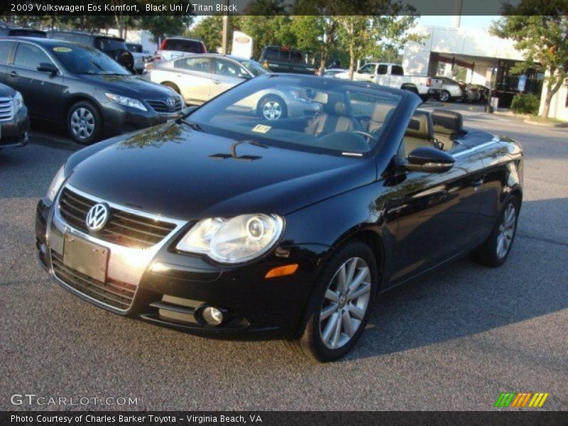 Black Uni / Titan Black 2009 Volkswagen Eos Komfort