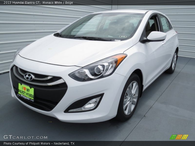 Monaco White / Beige 2013 Hyundai Elantra GT