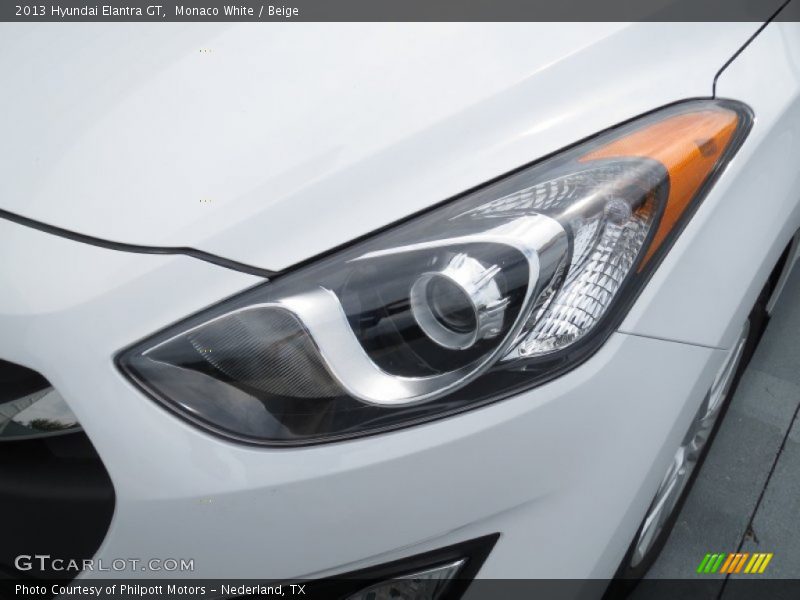Monaco White / Beige 2013 Hyundai Elantra GT