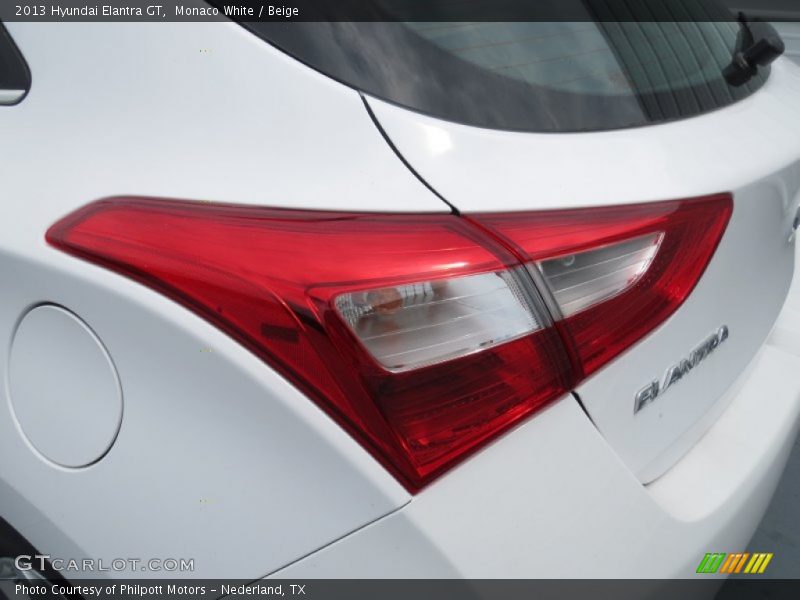 Monaco White / Beige 2013 Hyundai Elantra GT