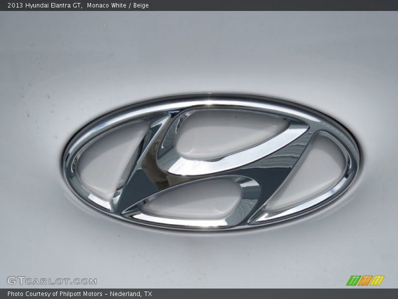 Monaco White / Beige 2013 Hyundai Elantra GT