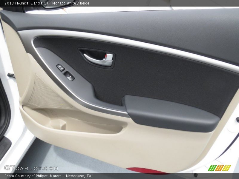 Monaco White / Beige 2013 Hyundai Elantra GT