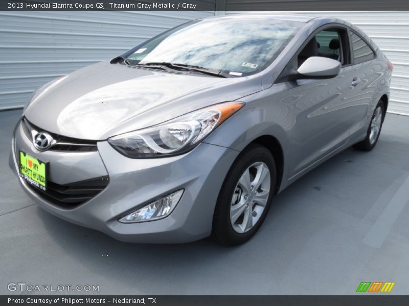 Titanium Gray Metallic / Gray 2013 Hyundai Elantra Coupe GS