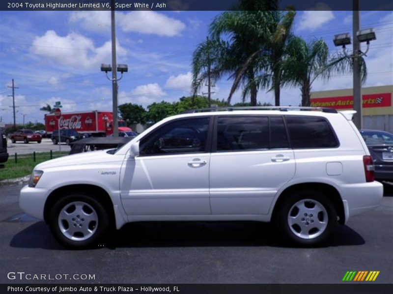 Super White / Ash 2004 Toyota Highlander Limited V6