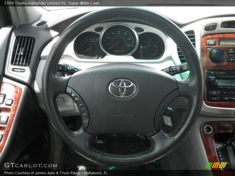 Super White / Ash 2004 Toyota Highlander Limited V6