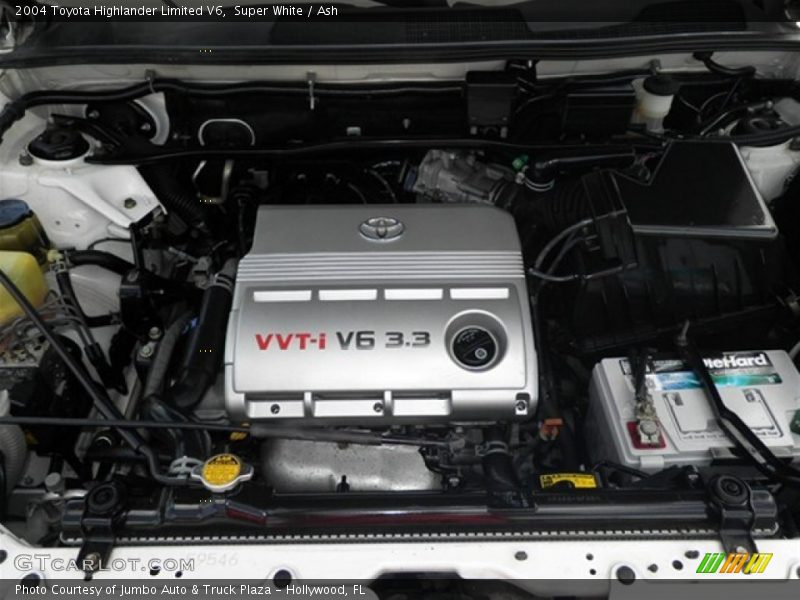 Super White / Ash 2004 Toyota Highlander Limited V6
