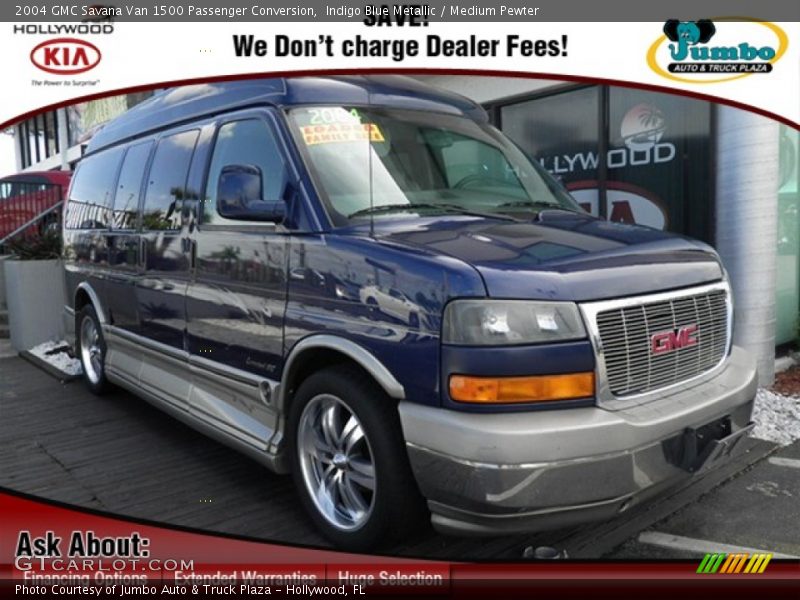 Indigo Blue Metallic / Medium Pewter 2004 GMC Savana Van 1500 Passenger Conversion