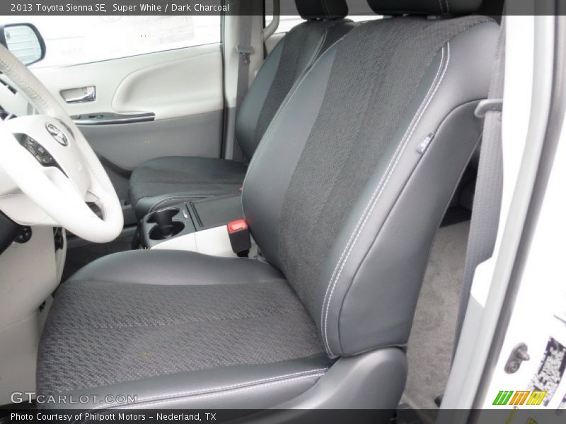 Front Seat of 2013 Sienna SE