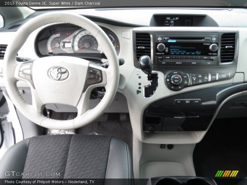 Dashboard of 2013 Sienna SE