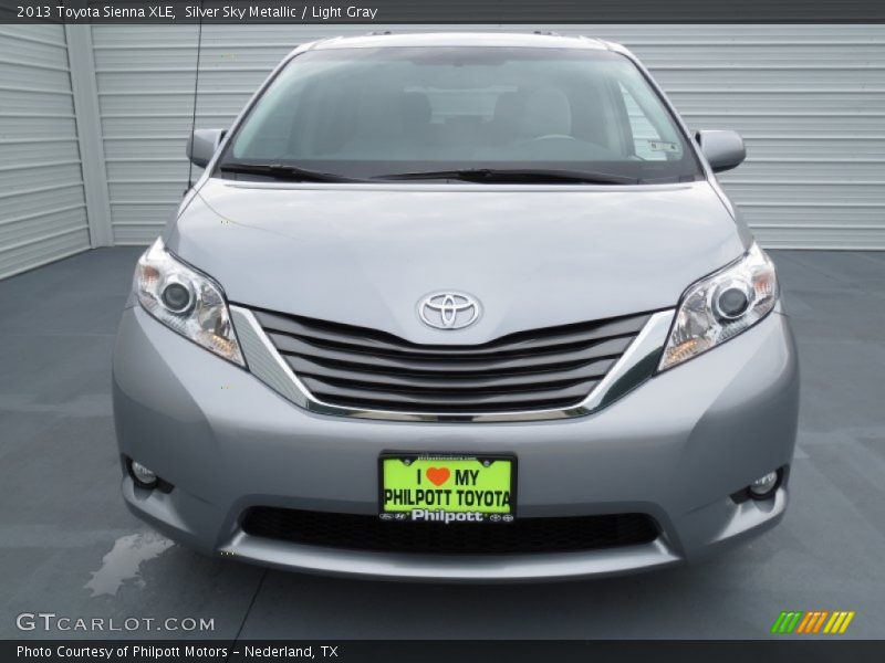 Silver Sky Metallic / Light Gray 2013 Toyota Sienna XLE