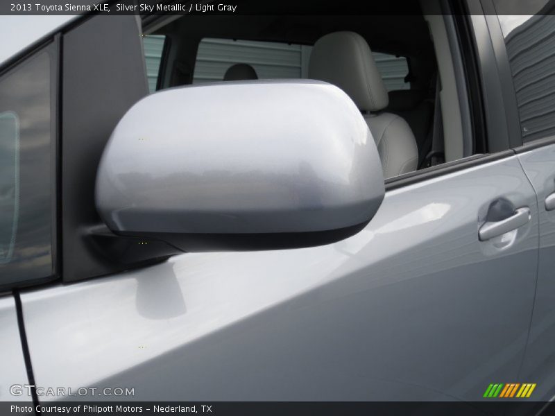 Silver Sky Metallic / Light Gray 2013 Toyota Sienna XLE