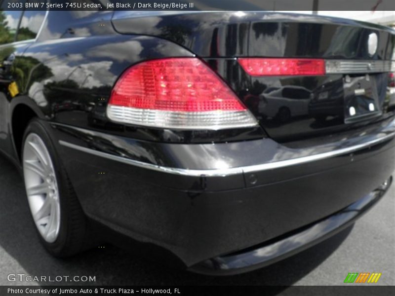 Jet Black / Dark Beige/Beige III 2003 BMW 7 Series 745Li Sedan