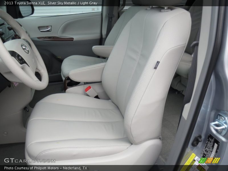 Silver Sky Metallic / Light Gray 2013 Toyota Sienna XLE