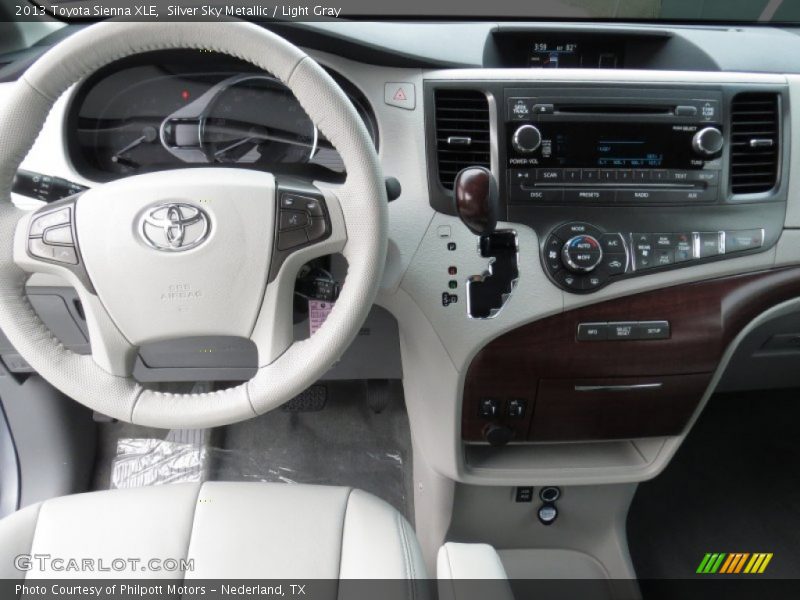 Silver Sky Metallic / Light Gray 2013 Toyota Sienna XLE