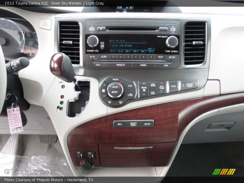 Silver Sky Metallic / Light Gray 2013 Toyota Sienna XLE