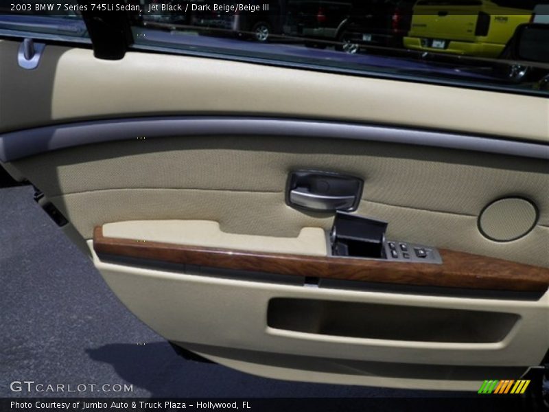 Jet Black / Dark Beige/Beige III 2003 BMW 7 Series 745Li Sedan