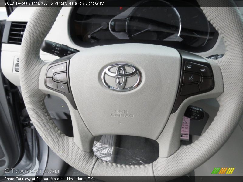 Silver Sky Metallic / Light Gray 2013 Toyota Sienna XLE