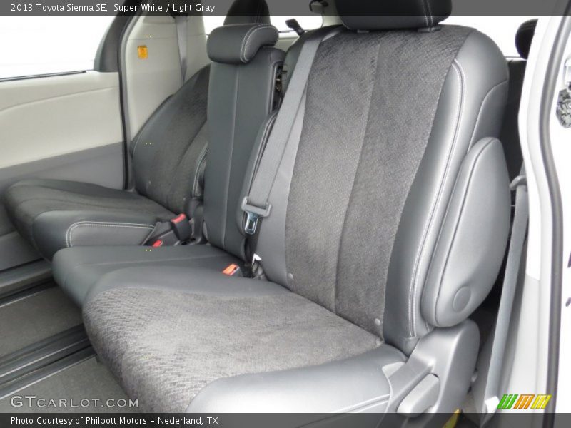 Rear Seat of 2013 Sienna SE