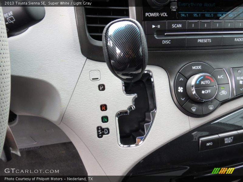  2013 Sienna SE 6 Speed ECT-i Automatic Shifter