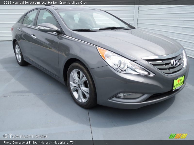 Harbor Gray Metallic / Gray 2013 Hyundai Sonata Limited