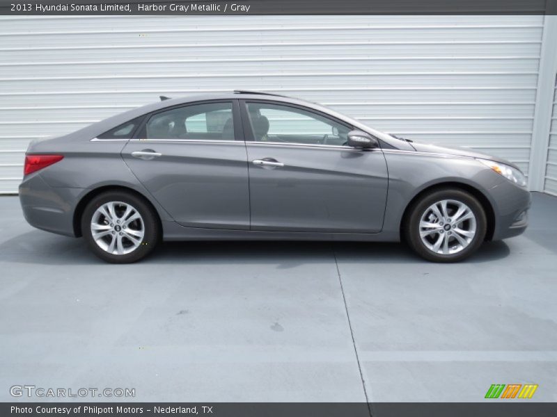 Harbor Gray Metallic / Gray 2013 Hyundai Sonata Limited