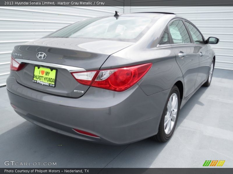 Harbor Gray Metallic / Gray 2013 Hyundai Sonata Limited