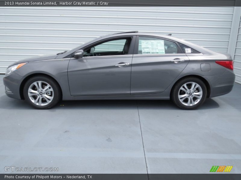 Harbor Gray Metallic / Gray 2013 Hyundai Sonata Limited