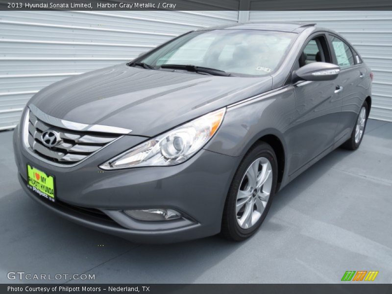Harbor Gray Metallic / Gray 2013 Hyundai Sonata Limited