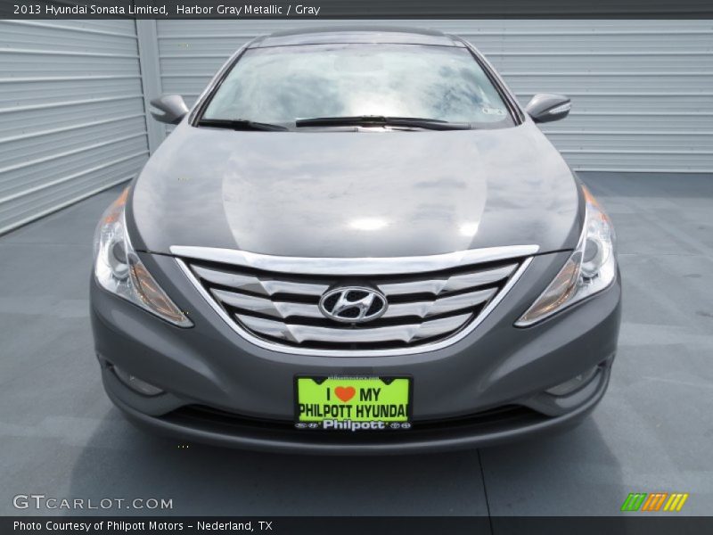 Harbor Gray Metallic / Gray 2013 Hyundai Sonata Limited