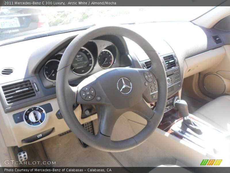 Arctic White / Almond/Mocha 2011 Mercedes-Benz C 300 Luxury