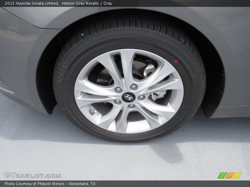 Harbor Gray Metallic / Gray 2013 Hyundai Sonata Limited