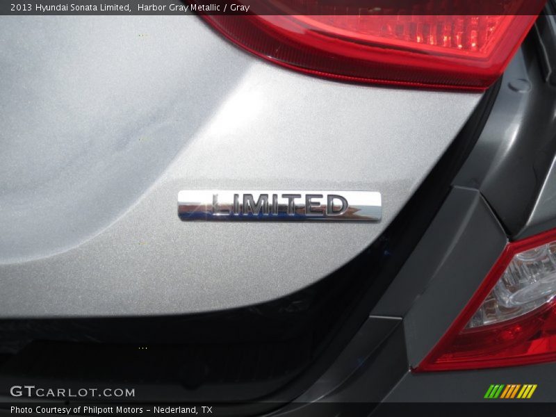 Harbor Gray Metallic / Gray 2013 Hyundai Sonata Limited