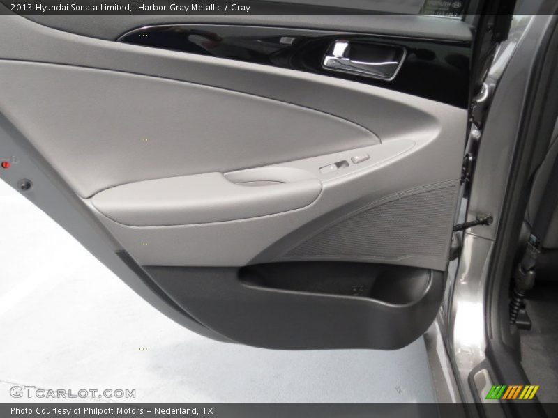 Harbor Gray Metallic / Gray 2013 Hyundai Sonata Limited