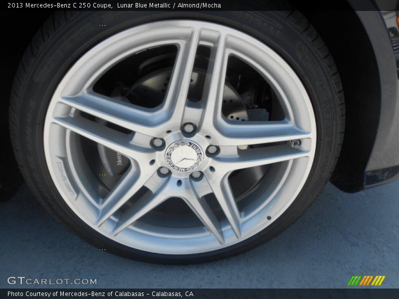 Lunar Blue Metallic / Almond/Mocha 2013 Mercedes-Benz C 250 Coupe