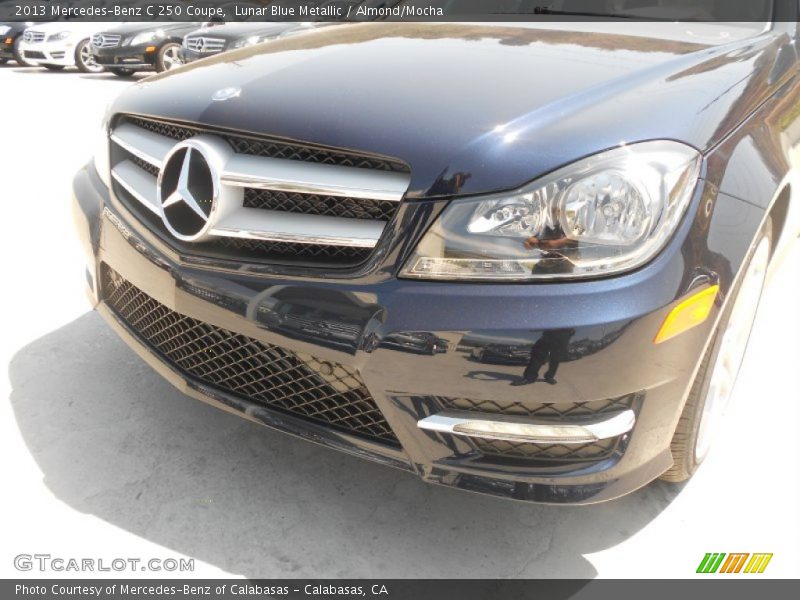 Lunar Blue Metallic / Almond/Mocha 2013 Mercedes-Benz C 250 Coupe