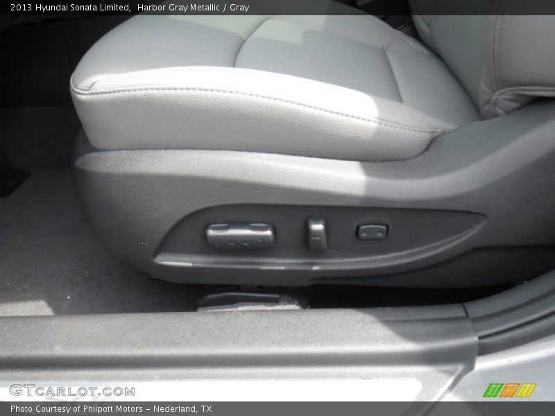 Harbor Gray Metallic / Gray 2013 Hyundai Sonata Limited