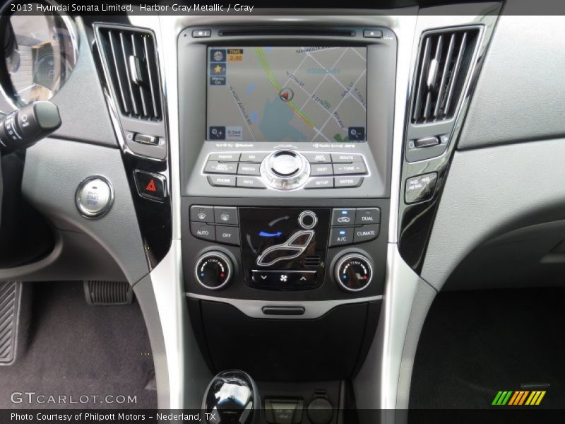 Harbor Gray Metallic / Gray 2013 Hyundai Sonata Limited