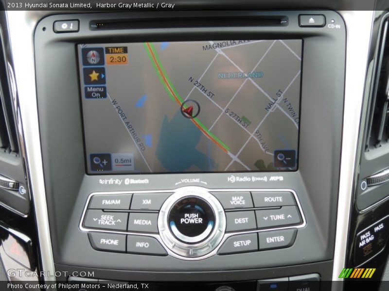 Harbor Gray Metallic / Gray 2013 Hyundai Sonata Limited
