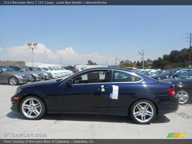 Lunar Blue Metallic / Almond/Mocha 2013 Mercedes-Benz C 250 Coupe