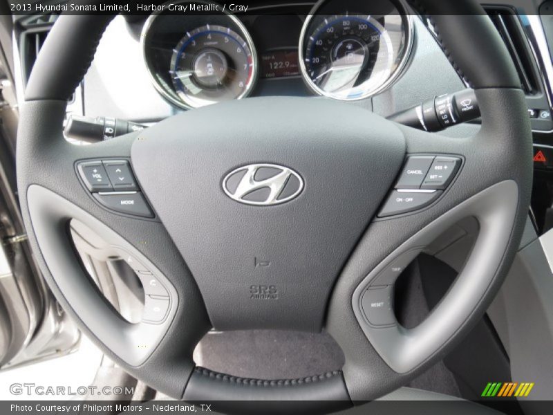 Harbor Gray Metallic / Gray 2013 Hyundai Sonata Limited