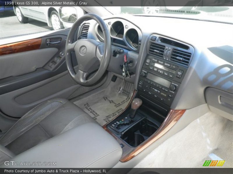Alpine Silver Metalic / Gray 1998 Lexus GS 300