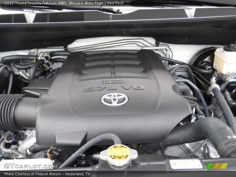  2012 Sequoia Platinum 4WD Engine - 5.7 Liter i-Force Flex-Fuel DOHC 32-Valve VVT-i V8