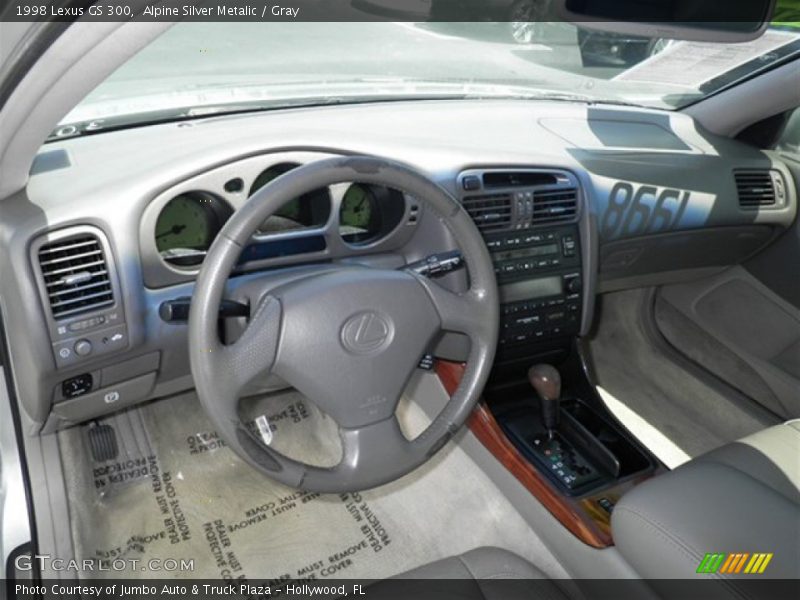 Alpine Silver Metalic / Gray 1998 Lexus GS 300