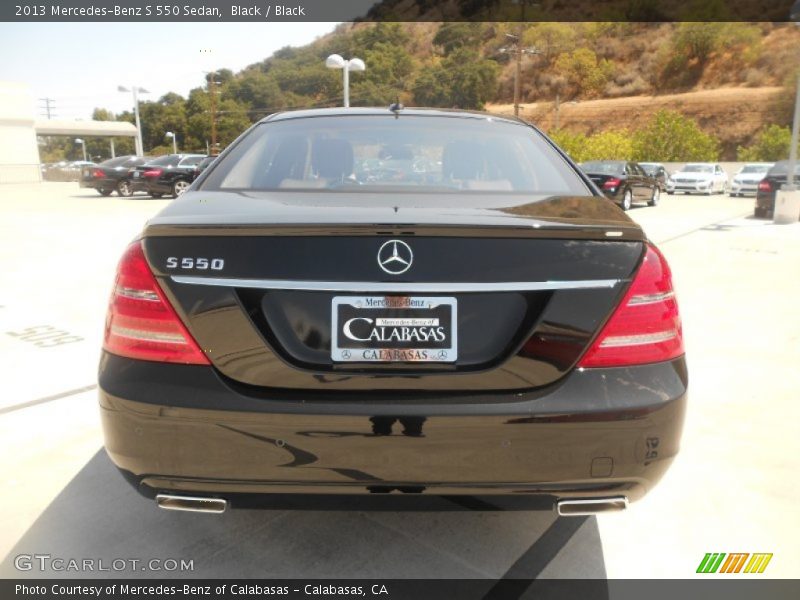 Black / Black 2013 Mercedes-Benz S 550 Sedan