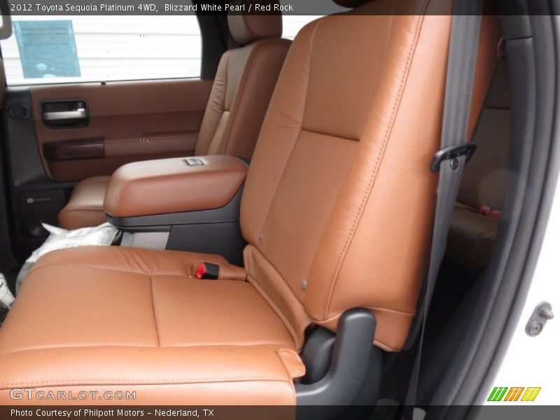  2012 Sequoia Platinum 4WD Red Rock Interior