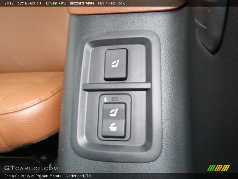 Blizzard White Pearl / Red Rock 2012 Toyota Sequoia Platinum 4WD