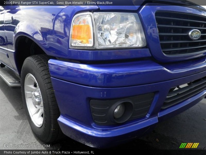 Sonic Blue Metallic / Ebony Black/Blue 2006 Ford Ranger STX SuperCab