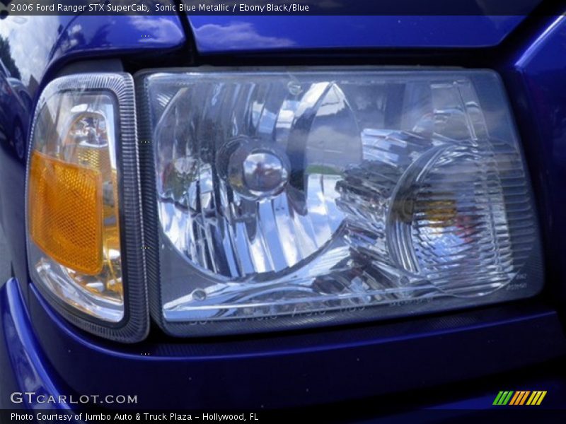 Sonic Blue Metallic / Ebony Black/Blue 2006 Ford Ranger STX SuperCab